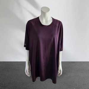 Athletic work purple t-shirt, men sportwear, 2XL